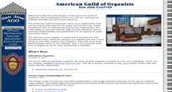 Desktop Screenshot of agosanjose.org